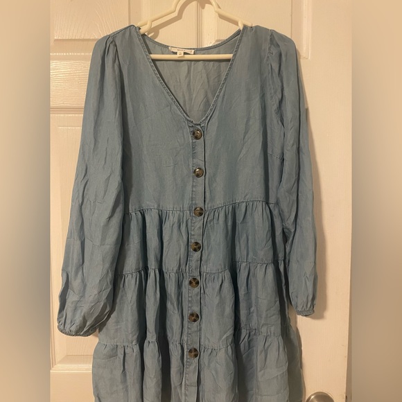 Mine long sleeve chambray dress - Picture 6 of 13
